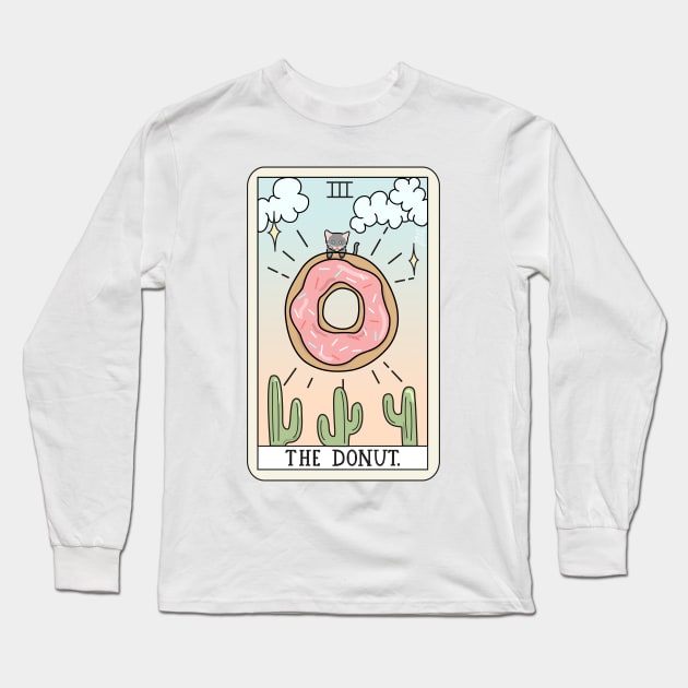 DONUT READING Long Sleeve T-Shirt by sagepizza